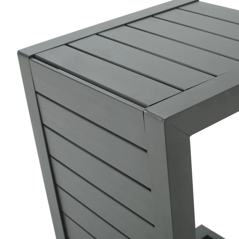 Set da Salotto da Esterno a 3 Pezzi in Alluminio Cape Coral con Cuscini di Christopher Knight Home