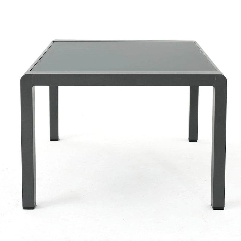 Ensemble de conversation 4 pièces Cape Coral en aluminium avec coussins par Christopher Knight Home