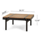 Set Divano Sezionale da Esterno a 5 Posti in Legno di Acacia con Cuscini Resistenti all'Acqua di Christopher Knight Home