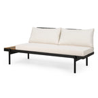 Set Divano Sezionale da Esterno a 5 Posti in Legno di Acacia con Cuscini Resistenti all'Acqua di Christopher Knight Home