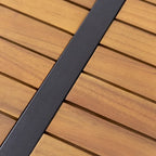 Set Divano Sezionale da Esterno a 5 Posti in Legno di Acacia con Cuscini Resistenti all'Acqua di Christopher Knight Home