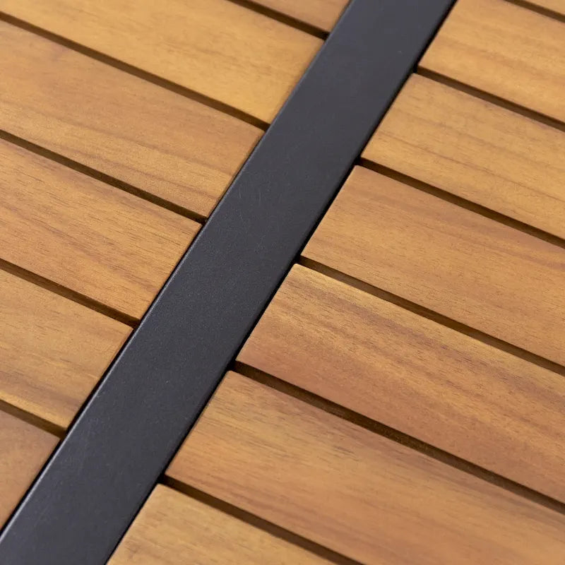 Set Divano Sezionale da Esterno a 5 Posti in Legno di Acacia con Cuscini Resistenti all'Acqua di Christopher Knight Home