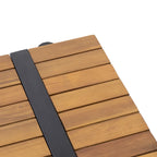 Set Divano Sezionale da Esterno a 5 Posti in Legno di Acacia con Cuscini Resistenti all'Acqua di Christopher Knight Home
