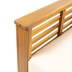 Louver Set da Esterno 4 Pezzi con Cuscini in Legno di Acacia di Christopher Knight Home