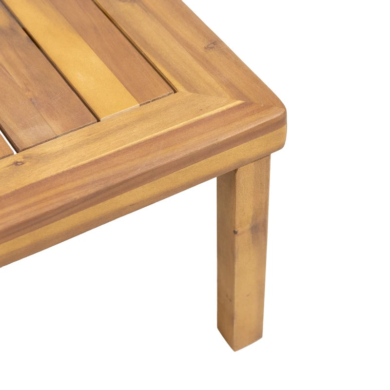 Louver Set da Esterno 4 Pezzi con Cuscini in Legno di Acacia di Christopher Knight Home