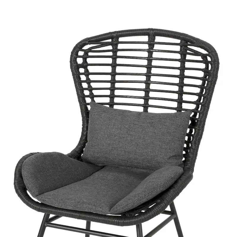 Poltrone da club in vimini per esterni La Habra (set di 2) di Christopher Knight Home