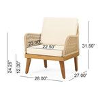 Set da conversazione Annisa da esterno in legno di acacia di Christopher Knight Home