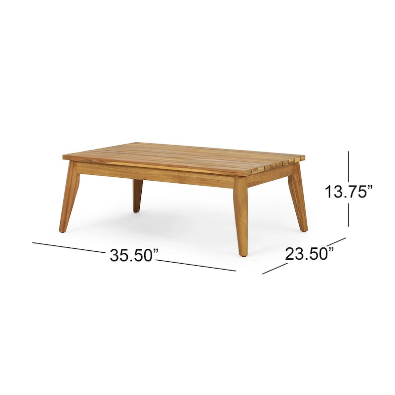 Set da conversazione Annisa da esterno in legno di acacia di Christopher Knight Home