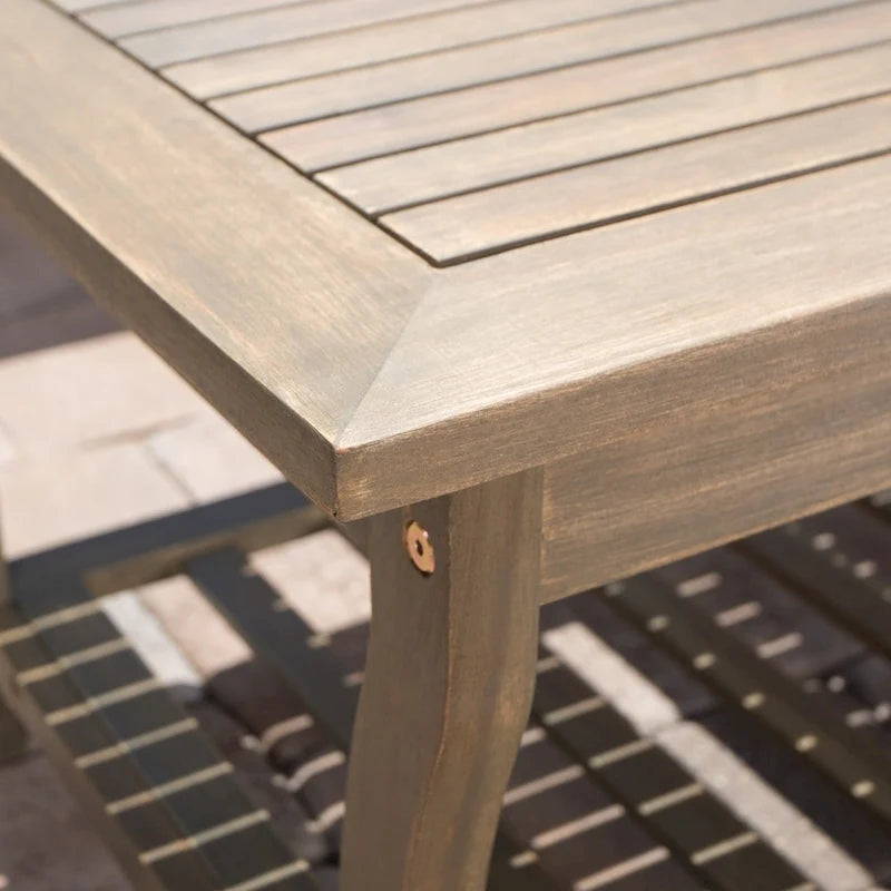 Set da conversazione da patio in legno di acacia a 4 pezzi Caydon di Christopher Knight Home