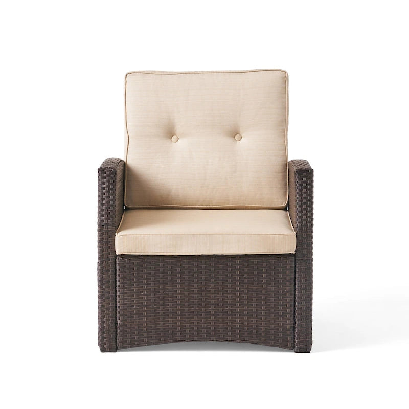 Sedie club da esterno Sanger Wicker con cuscini di Christopher Knight Home