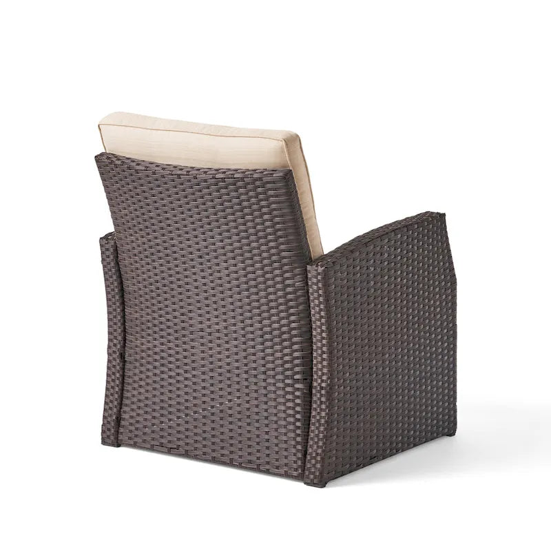 Sedie club da esterno Sanger Wicker con cuscini di Christopher Knight Home