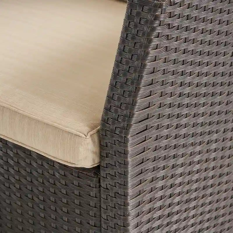 Sedie club da esterno Sanger Wicker con cuscini di Christopher Knight Home