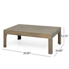 Set divanetto e tavolino da caffè Linwood in legno di acacia e vimini con cuscini per esterni di Christopher Knight Home