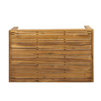 Set divanetto e tavolino da caffè Linwood in legno di acacia e vimini con cuscini per esterni di Christopher Knight Home