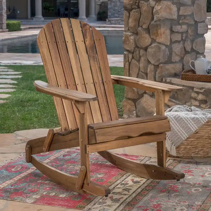 Sedia a dondolo Adirondack Malibu per esterni di Christopher Knight Home