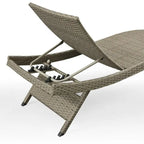 Chaise longue in vimini per tutte le stagioni - Set da 2