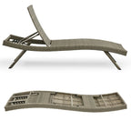 Chaise longue in vimini per tutte le stagioni - Set da 2