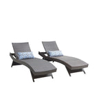 Chaise longue in vimini per tutte le stagioni - Set da 2