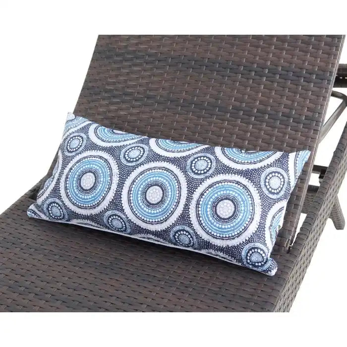 Chaise longue in vimini per tutte le stagioni - Set da 2