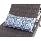 Chaise longue in vimini per tutte le stagioni - Set da 2