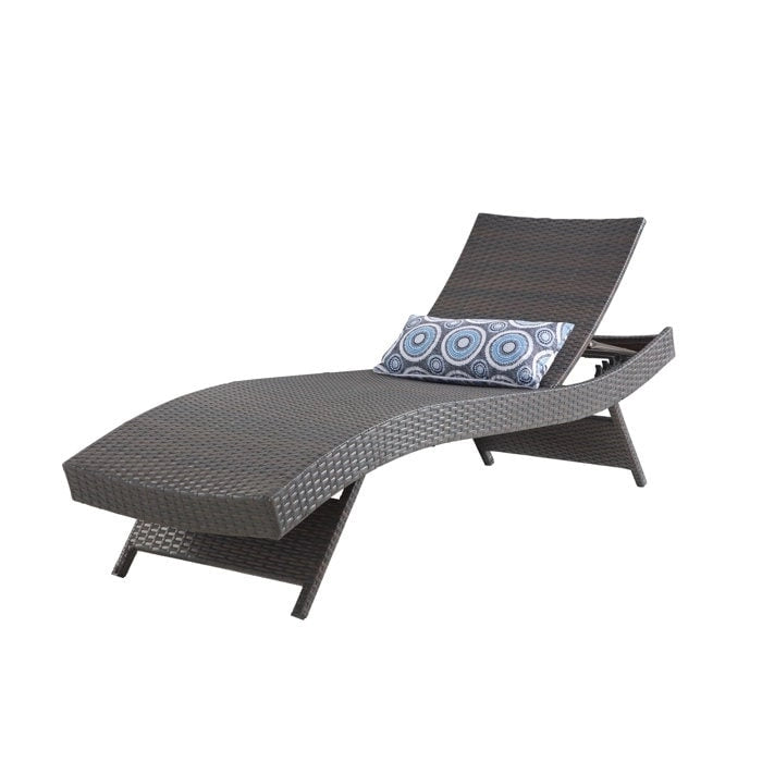 Chaise longue in vimini per tutte le stagioni - Set da 2