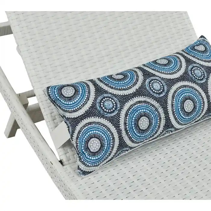 Chaise longue in vimini per tutte le stagioni - Set da 2