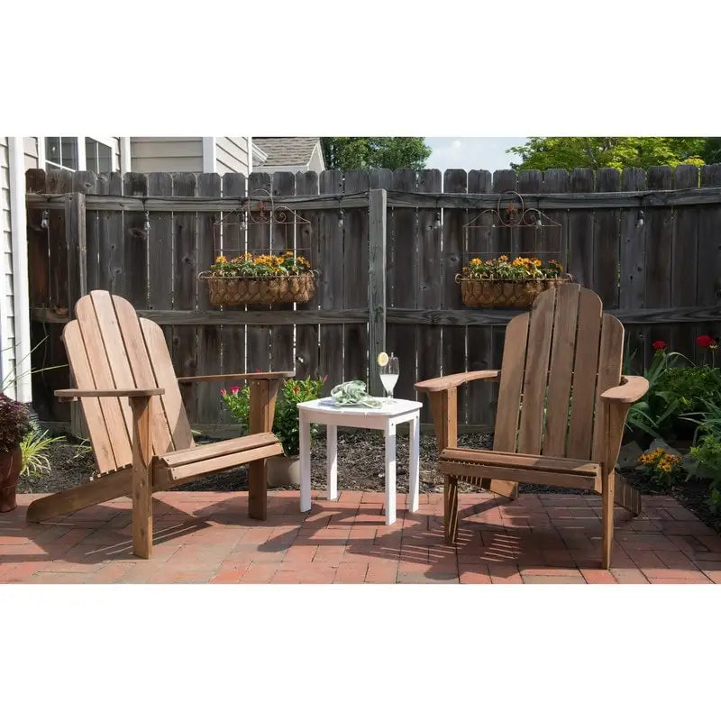 Chaise Adirondack Gavil d'extérieur marron naturel