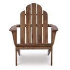 Chaise Adirondack Gavil d'extérieur marron naturel