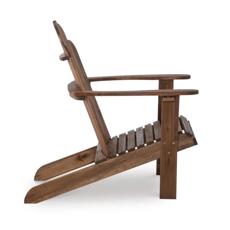 Chaise Adirondack Gavil d'extérieur marron naturel