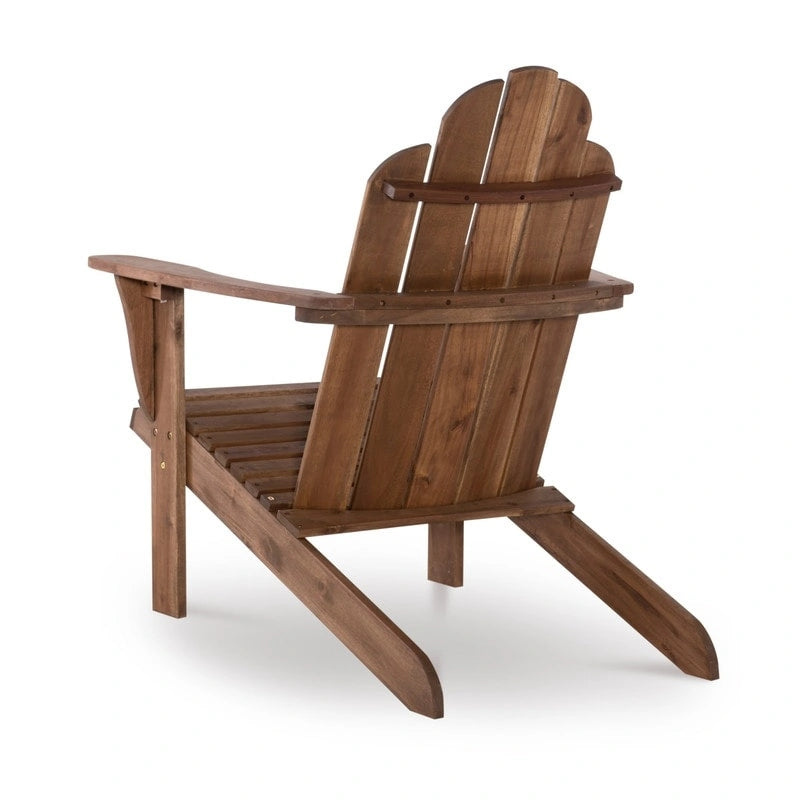 Chaise Adirondack Gavil d'extérieur marron naturel