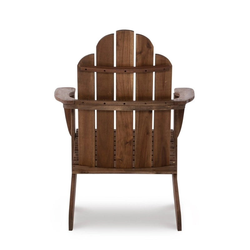 Chaise Adirondack Gavil d'extérieur marron naturel