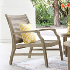 Set da conversazione per esterni a 5 pezzi Cambridge Casual Zuma in teak e vimini
