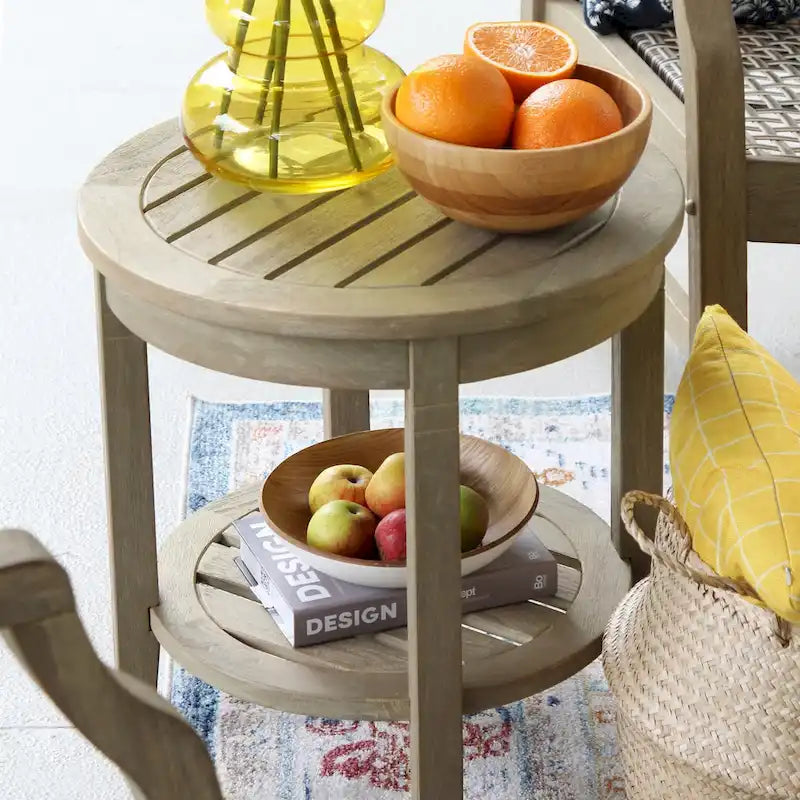 Set da conversazione per esterni a 5 pezzi Cambridge Casual Zuma in teak e vimini
