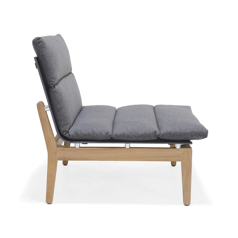 Amazonia Arnhou Ensemble de 3 pièces de mobilier d'extérieur en teck FSC pour patio