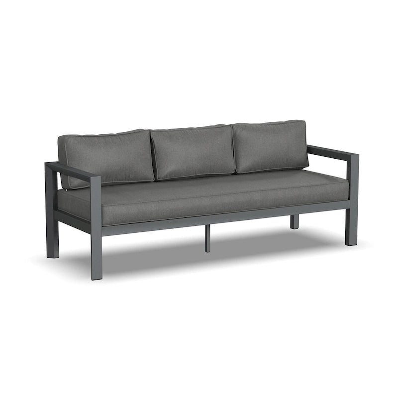 Divano da esterno in alluminio Homestyles Grayton con sedie a sdraio e tavolino da caffè - 81 x 26 x 29