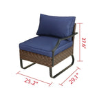 Sedia da esterno con bracciolo sinistro U-Leg Collection Patio Festival