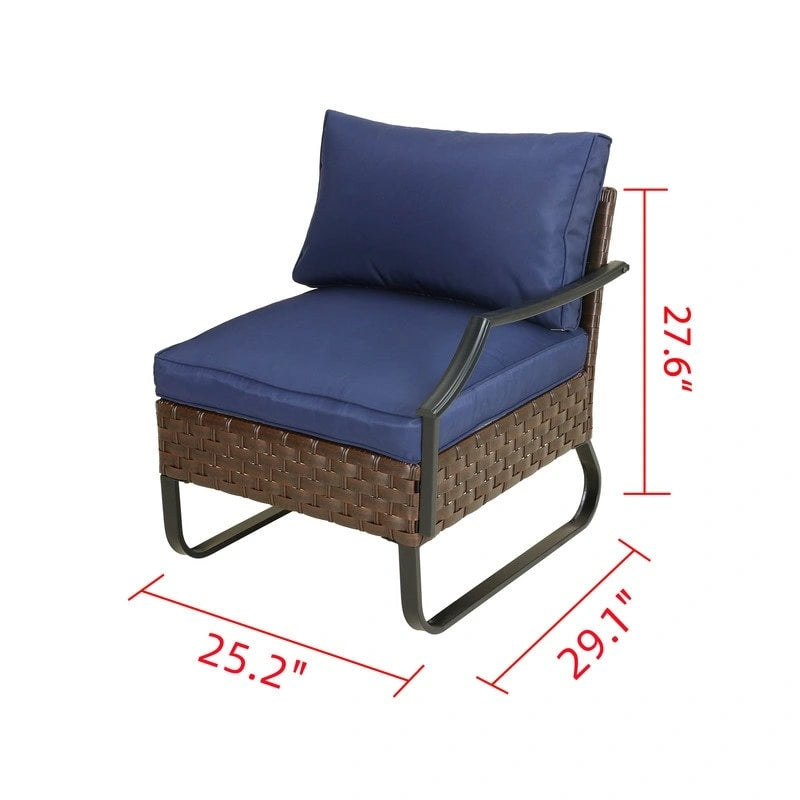 Sedia da esterno con bracciolo sinistro U-Leg Collection Patio Festival
