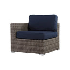 Set Divano LSI Outdoor 10 Pezzi Blu Marino Sunbrella con Cuscini