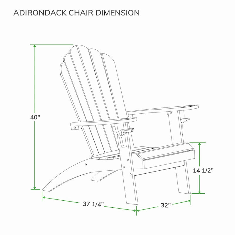 Cambridge Casual Sherwood Set di 3 Mobili da Salotto Adirondack in Teak