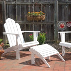 Gavil White Adirondack Ottoman