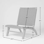 Chaise longue moderne d'extérieur Costa Rica