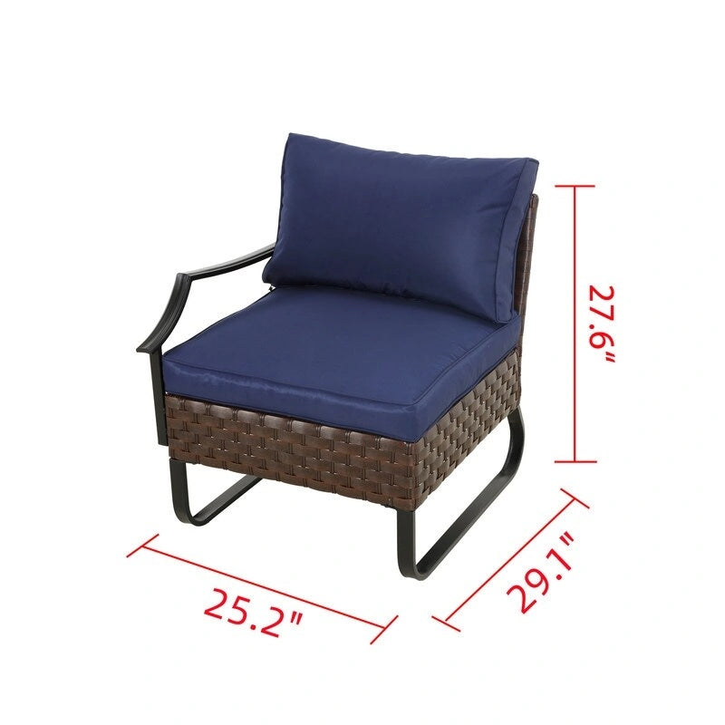 Chaise d'extérieur avec accoudoir droit U-Leg Collection Patio Festival
