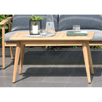 Set conversazione da esterno Nordic 6 pezzi in legno massello di teak - 6 pezzi