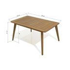 Set conversazione da esterno Nordic 6 pezzi in legno massello di teak - 6 pezzi