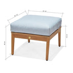 Set conversazione da esterno Nordic 6 pezzi in legno massello di teak - 6 pezzi