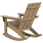 Polytrends Shoreside - Set da 3 pezzi: Sedie a Dondolo Adirondack in Polietilene per Esterni, Resistenti alle Intemperie ed Ecologiche, con Tavolino Laterale