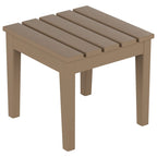 Polytrends Shoreside - Set da 3 pezzi: Sedie a Dondolo Adirondack in Polietilene per Esterni, Resistenti alle Intemperie ed Ecologiche, con Tavolino Laterale