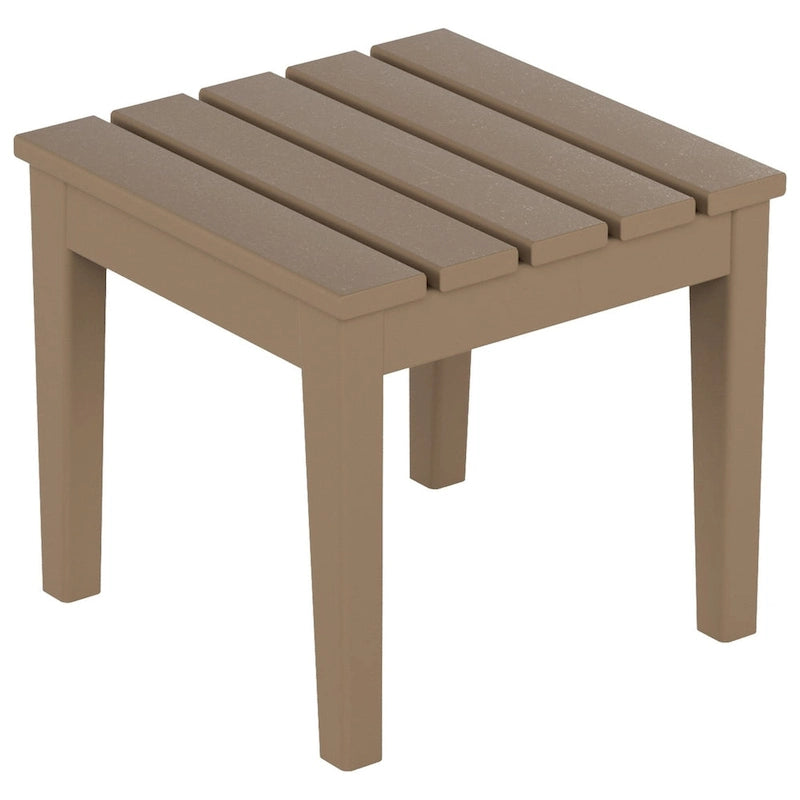 Polytrends Shoreside - Set da 3 pezzi: Sedie a Dondolo Adirondack in Polietilene per Esterni, Resistenti alle Intemperie ed Ecologiche, con Tavolino Laterale