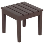 Polytrends Shoreside - Set da 3 pezzi: Sedie a Dondolo Adirondack in Polietilene per Esterni, Resistenti alle Intemperie ed Ecologiche, con Tavolino Laterale