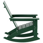 Polytrends Shoreside - Set da 3 pezzi: Sedie a Dondolo Adirondack in Polietilene per Esterni, Resistenti alle Intemperie ed Ecologiche, con Tavolino Laterale